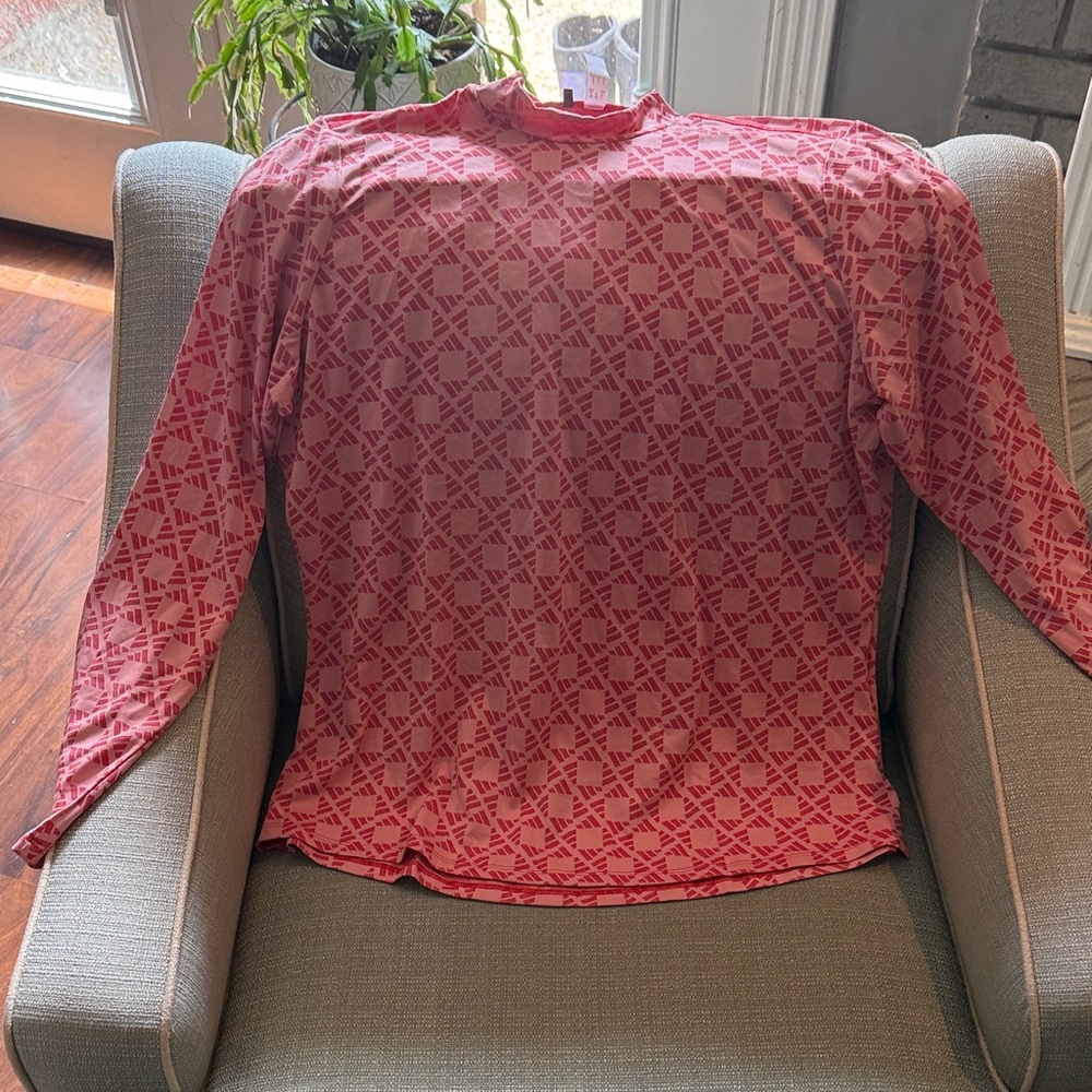 Adidas Pink Patterned Long Sleeve Top